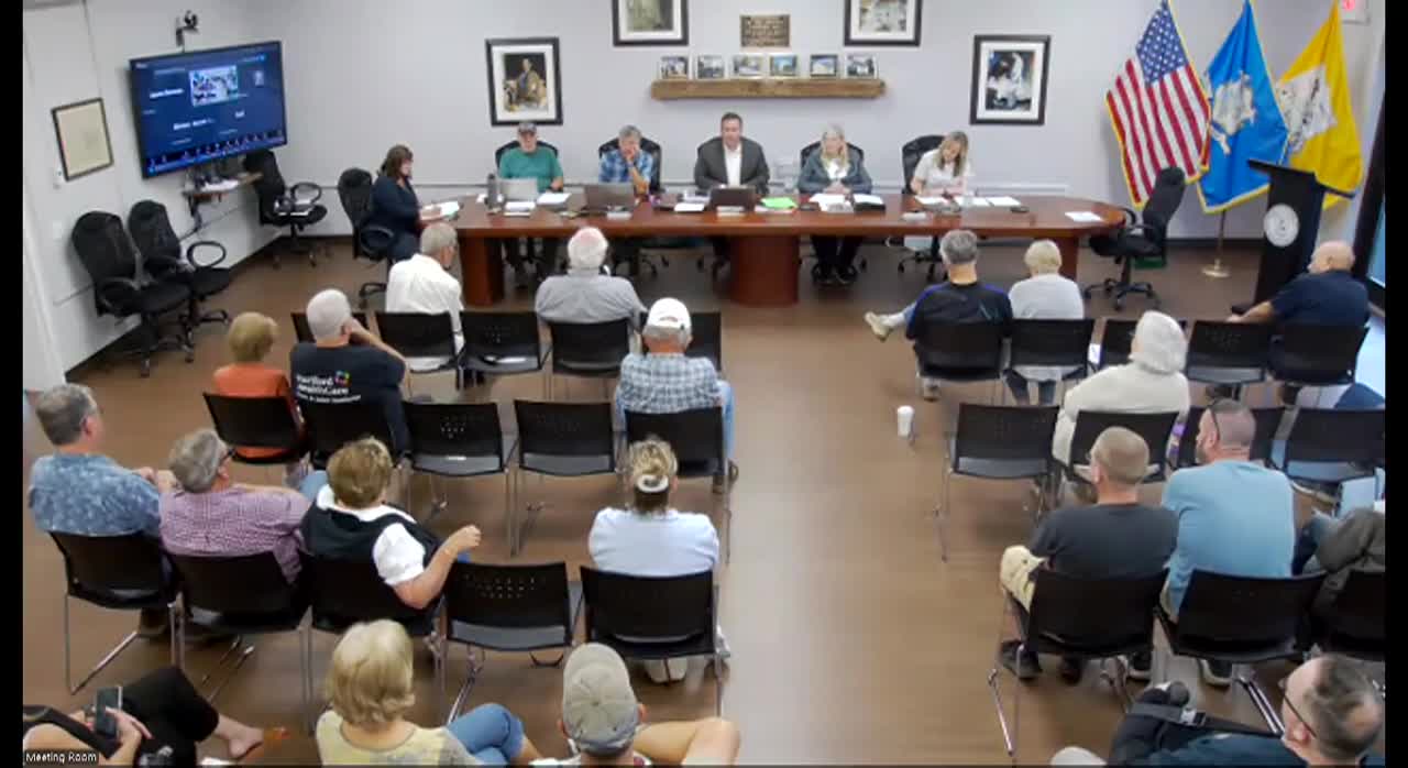 Town of East Windsor Board of Selectmen - Special Town Meeting 9/5/25