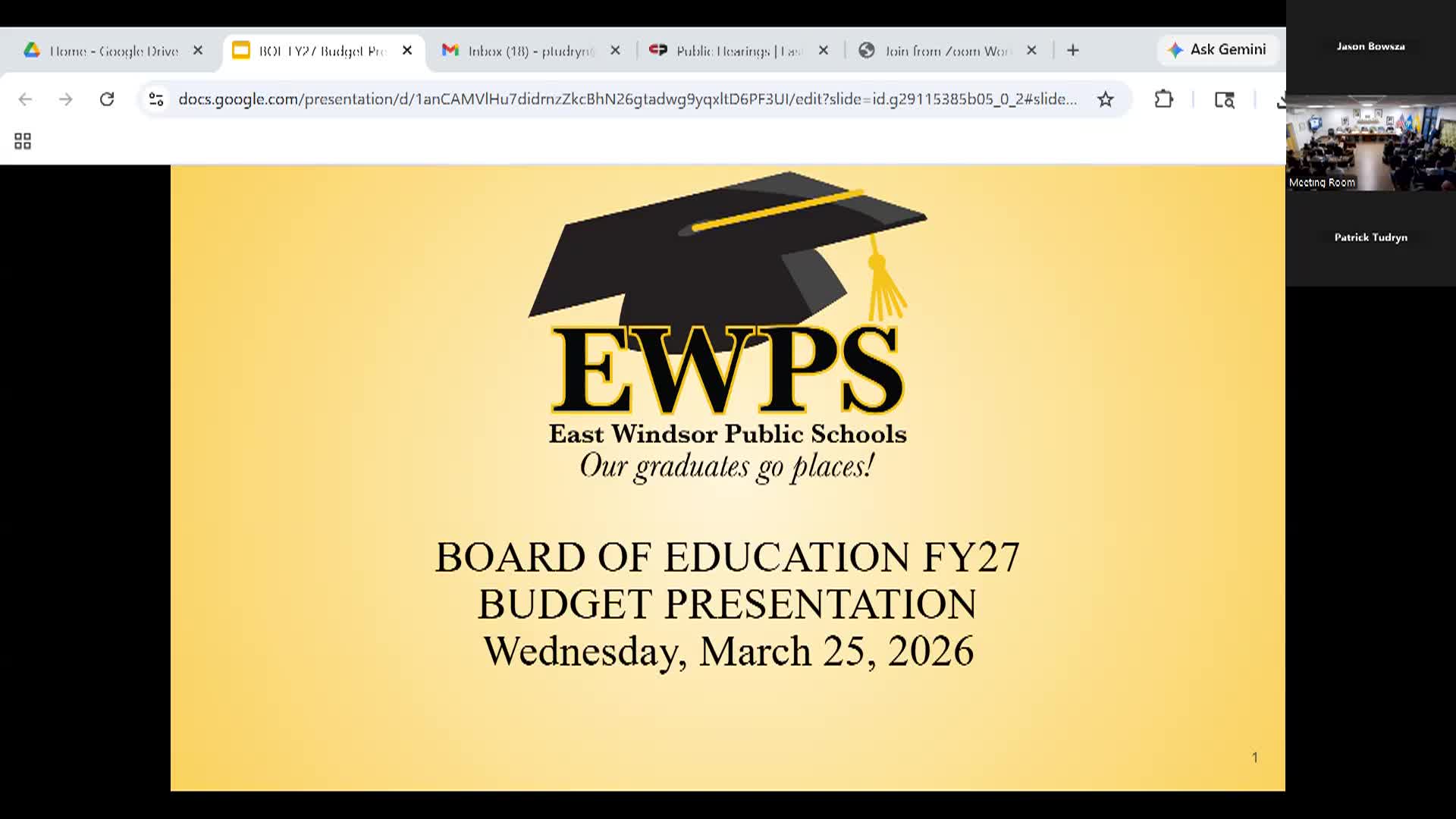 Thumbnail image for East Windsor Board of Finance Public Hearing 3/25/26